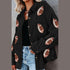 'Lainey' Sequin Corduroy Football Jacket - Celes Fashion